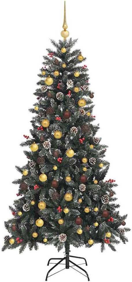 Dirbtinė Kalėdų eglutė Žalia 210 cm PVC, plastikas ir plienas