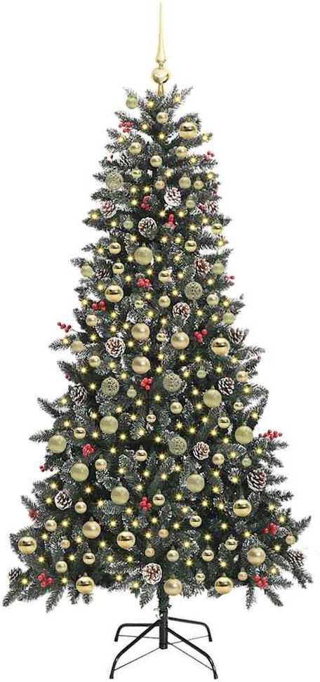 Dirbtinė Kalėdų eglutė Žalia 210 cm PVC, plastikas ir plienas