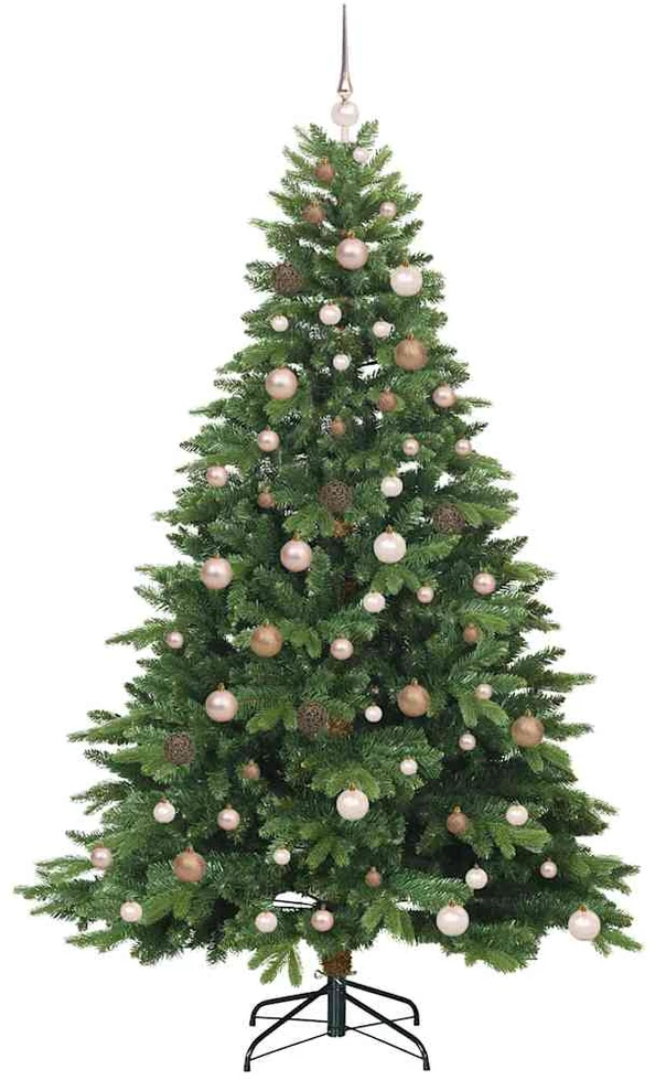 Dirbtinė Sulankstoma Kalėdų Eglutė 210 cm 300 LED Šilta balta