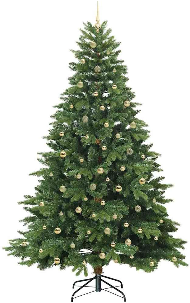 Dirbtinė Sulankstoma Kalėdų Eglutė 240 cm 300 LED Šilta balta