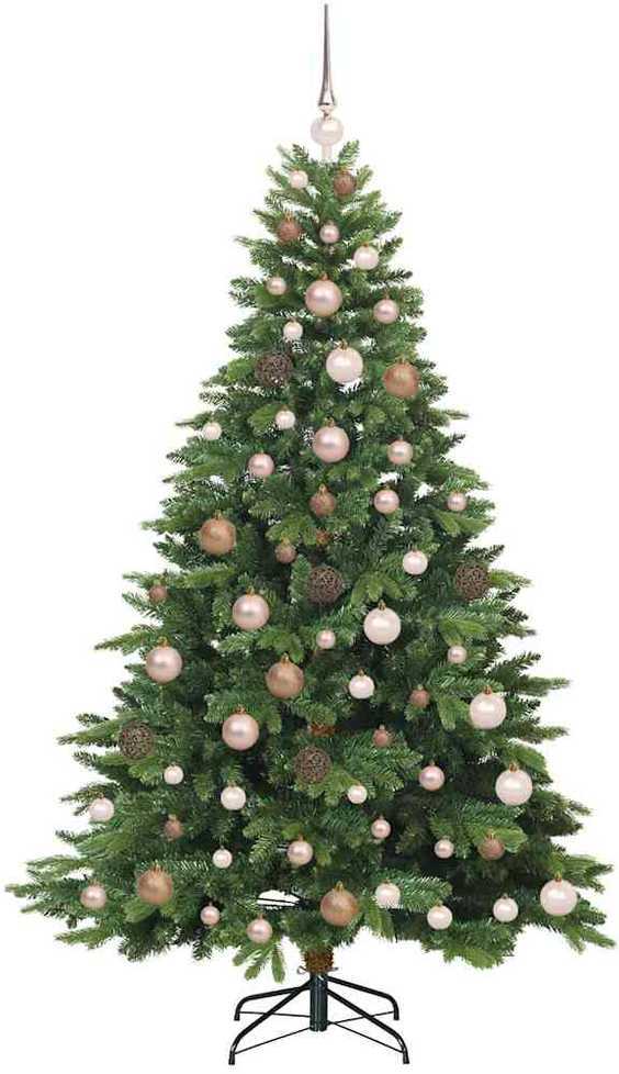 Dirbtinė Kalėdų eglutė su 300 LED Žalia 180 cm PE ir PVC