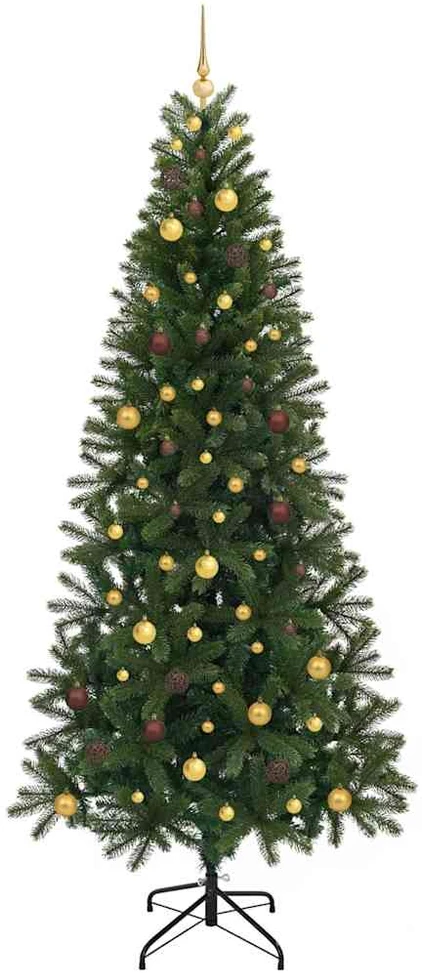 Dirbtinė Kalėdų eglutė su 300 LED Žalia 240 cm PE ir PVC