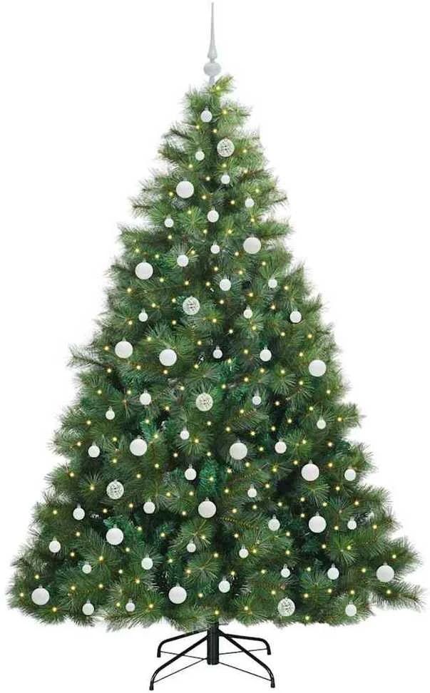 Dirbtinė Kalėdų eglutė su 300 LED Žalia 210 cm PE ir PVC