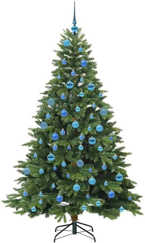 Dirbtinė Kalėdų eglutė su 300 LED Žalia 180 cm PE ir PVC
