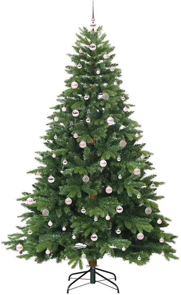 Dirbtinė Kalėdų eglutė su 300 LED Žalia 240 cm PE ir PVC