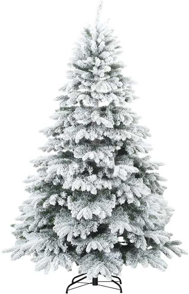 Dirbtinė Kalėdų eglutė su 300 LED Balta 240 cm PE ir PVC