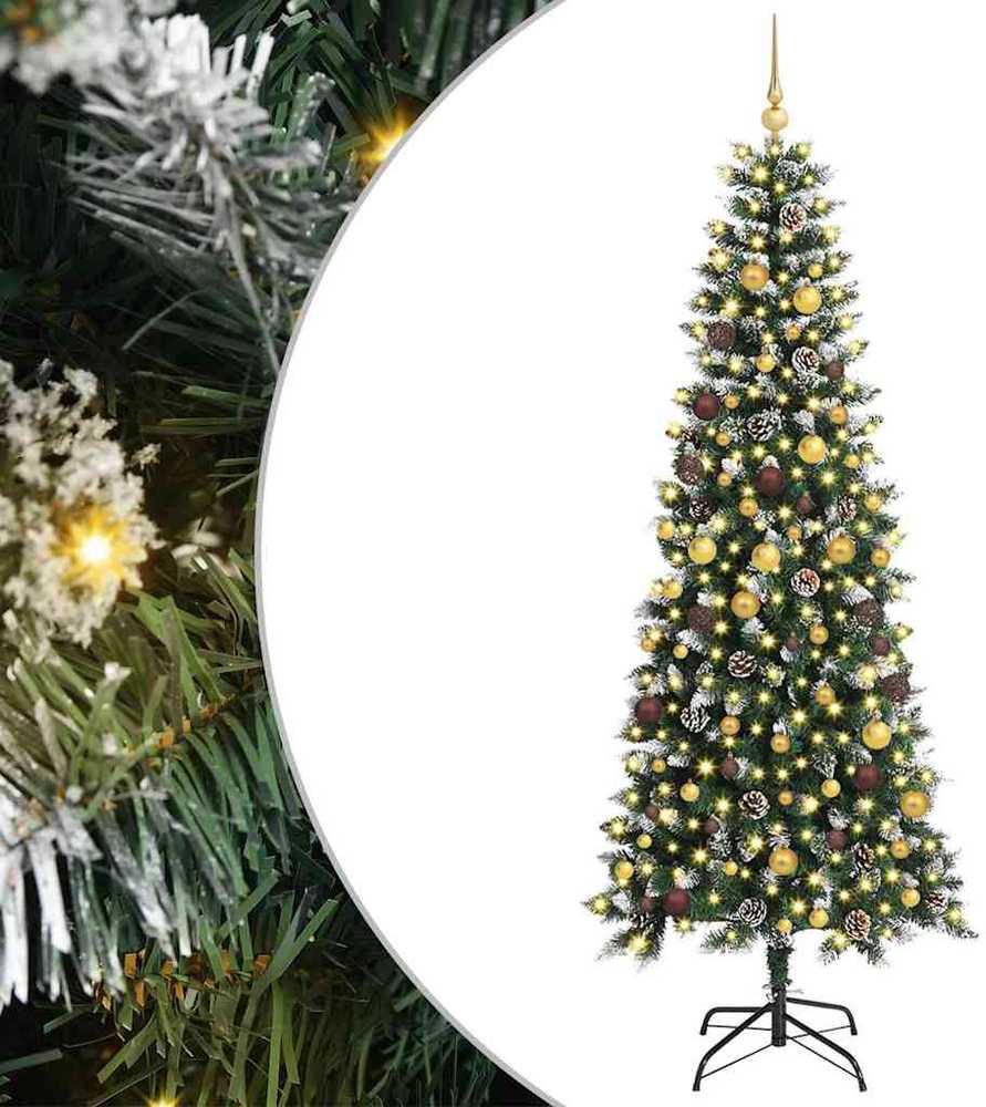 Dirbtinė Kalėdų eglutė Žalia 240 cm PVC, plastikas ir plienas