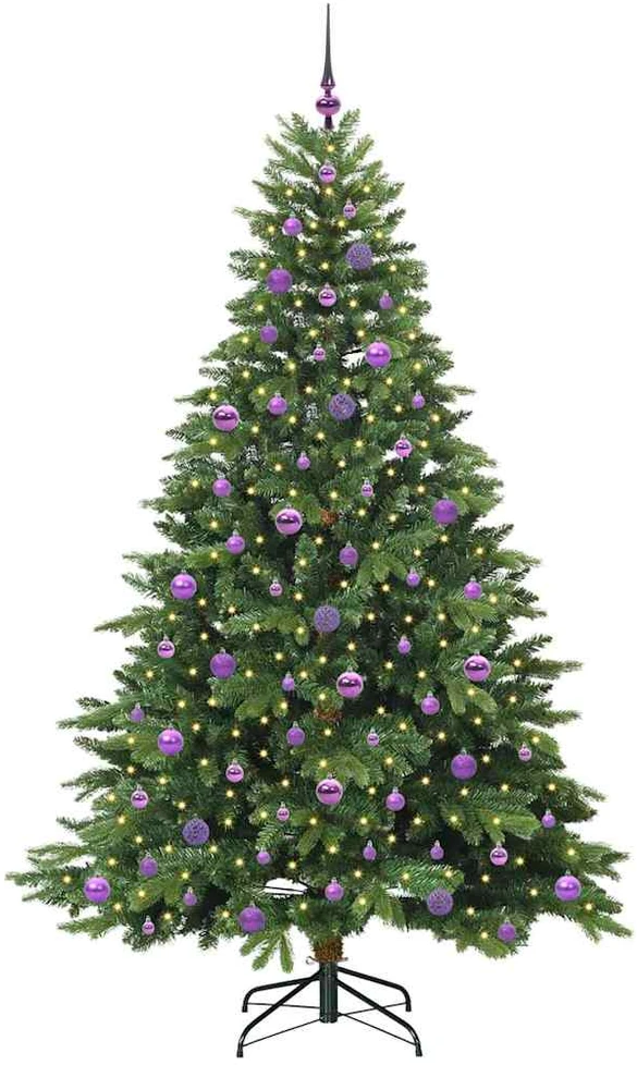 Dirbtinė Kalėdų eglutė su 300 LED Žalia 210 cm PE ir PVC