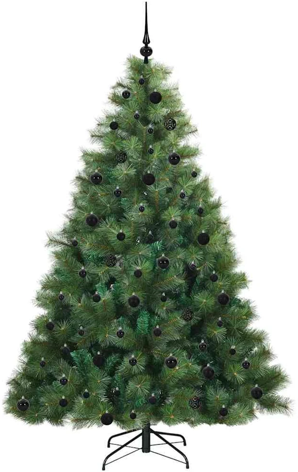 Dirbtinė Kalėdų eglutė su 300 LED Žalia 210 cm PE ir PVC