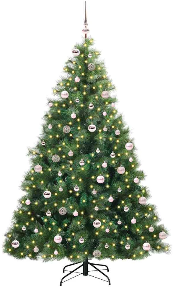 Dirbtinė Kalėdų eglutė su 300 LED Žalia 240 cm PE ir PVC