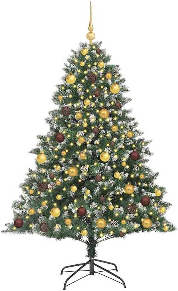 Dirbtinė Kalėdų eglutė Žalia 180 cm PVC, plastikas ir plienas