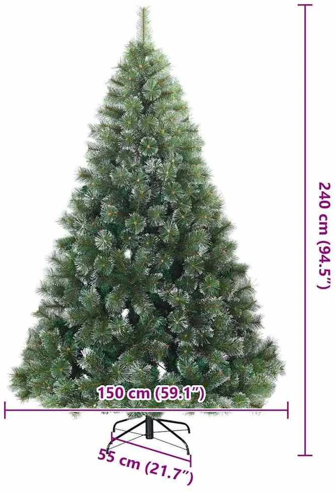 Dirbtinė Kalėdų eglutė Žalia 240 cm PE ir PVC