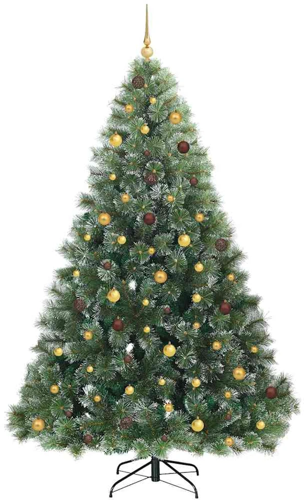 Dirbtinė Kalėdų eglutė su 300 LED Žalia 240 cm PE ir PVC