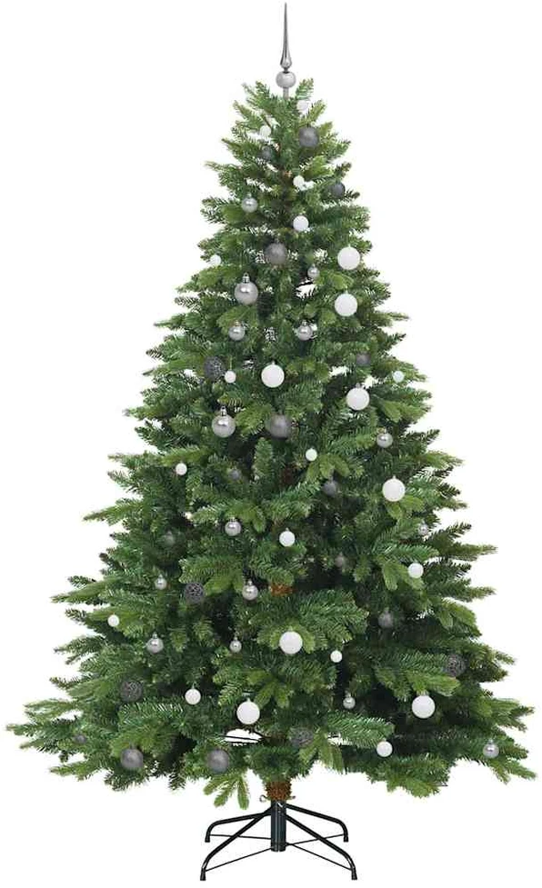 Dirbtinė Sulankstoma Kalėdų Eglutė 240 cm 300 LED Šilta balta