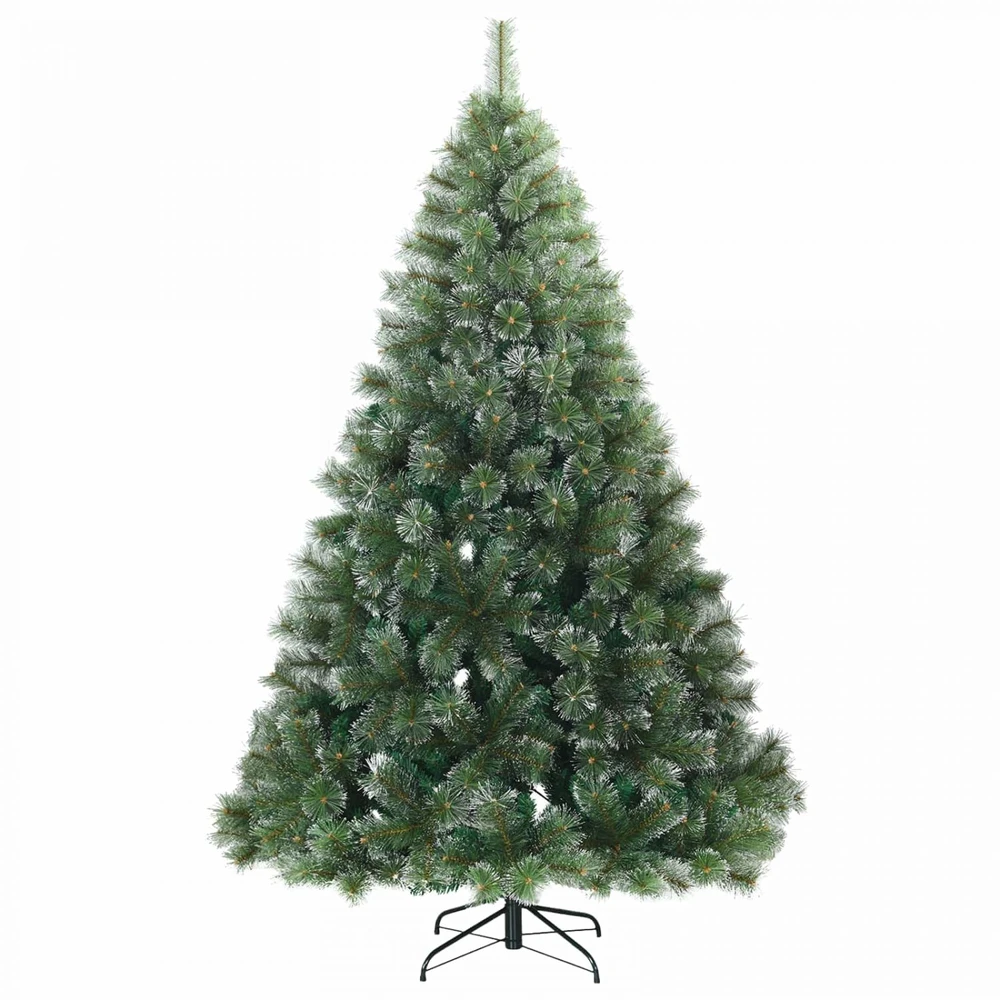 Dirbtinė Kalėdų eglutė su 300 LED Žalia 210 cm PE ir PVC