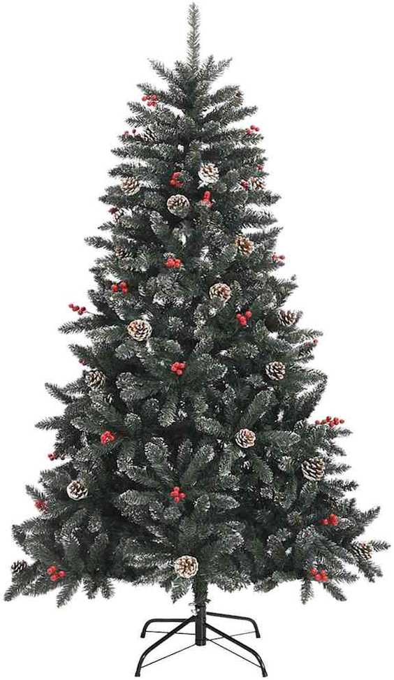 Dirbtinė Kalėdų eglutė Žalia 180 cm PVC, plastikas ir plienas