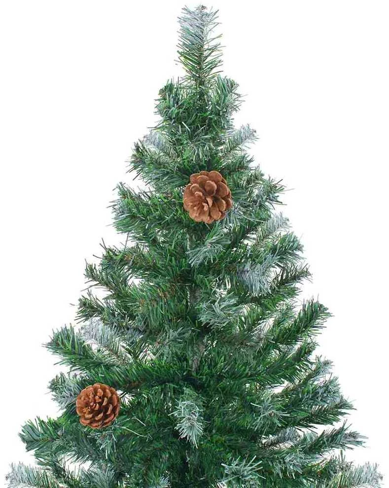 Dirbtinė Kalėdų eglutė su 300 LED Žalia 210 cm PVC ir plienas