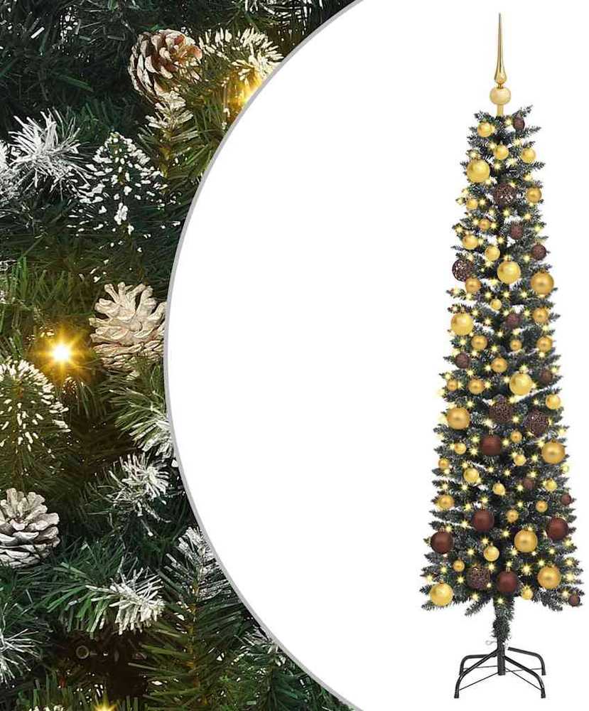 Dirbtinė Kalėdų eglutė Žalia 180 cm PVC, plastikas ir plienas