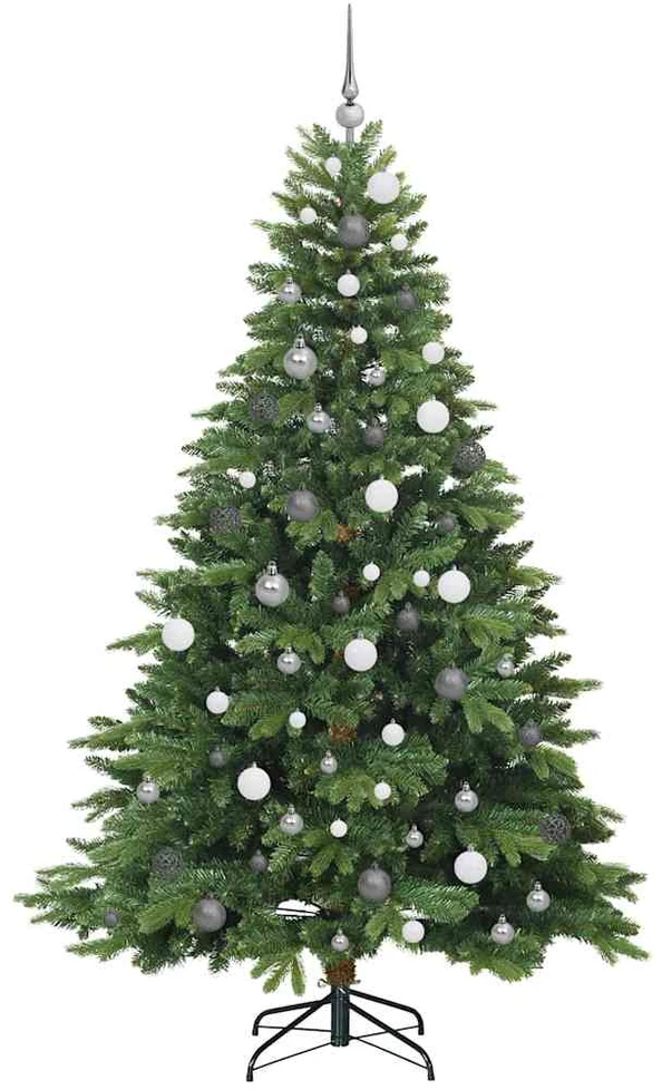 Dirbtinė Kalėdų eglutė su 300 LED Žalia 210 cm PE ir PVC
