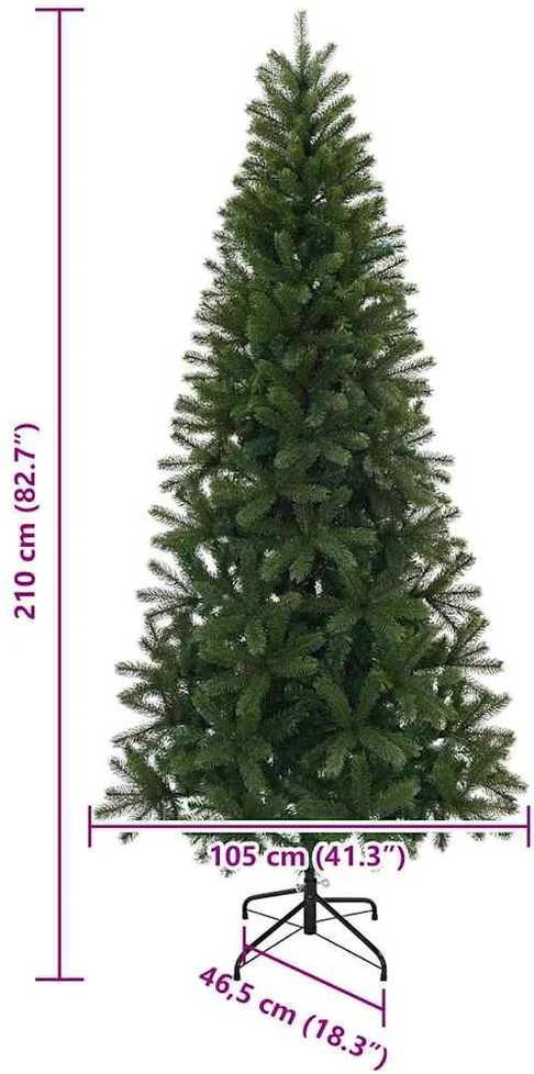 Dirbtinė Kalėdų eglutė Žalia 210 cm PE ir PVC