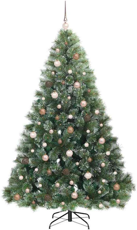 Dirbtinė Kalėdų eglutė su 300 LED Žalia 210 cm PE ir PVC