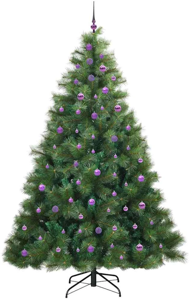 Dirbtinė Kalėdų eglutė su 300 LED Žalia 240 cm PE ir PVC