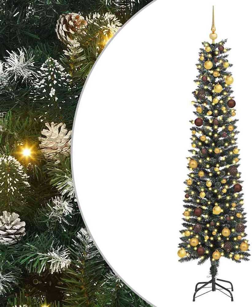 Dirbtinė Kalėdų eglutė Žalia 210 cm PVC, plastikas ir plienas