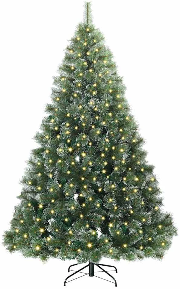 Dirbtinė Kalėdų eglutė su 300 LED Žalia 180 cm PE ir PVC