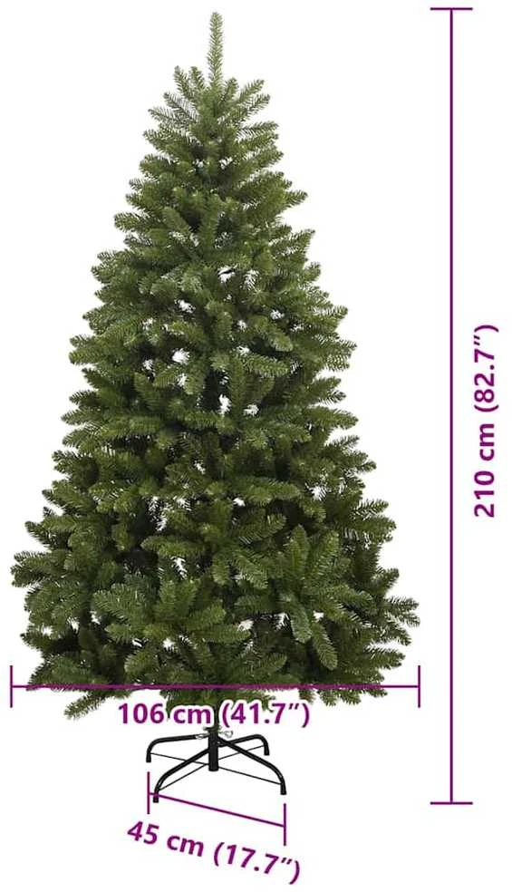 Dirbtinė Kalėdų eglutė 210 cm 300 LED Šilta balta Žalia