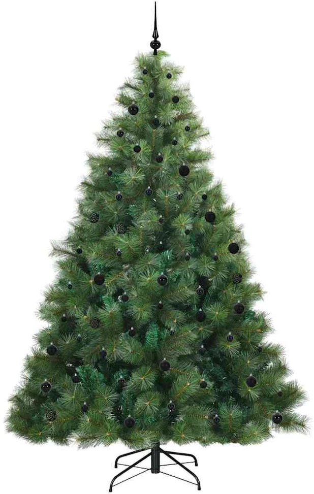 Dirbtinė Kalėdų eglutė su 300 LED Žalia 240 cm PE ir PVC