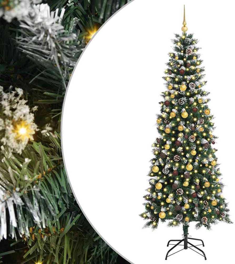 Dirbtinė Kalėdų eglutė Žalia 210 cm PVC, plastikas ir plienas