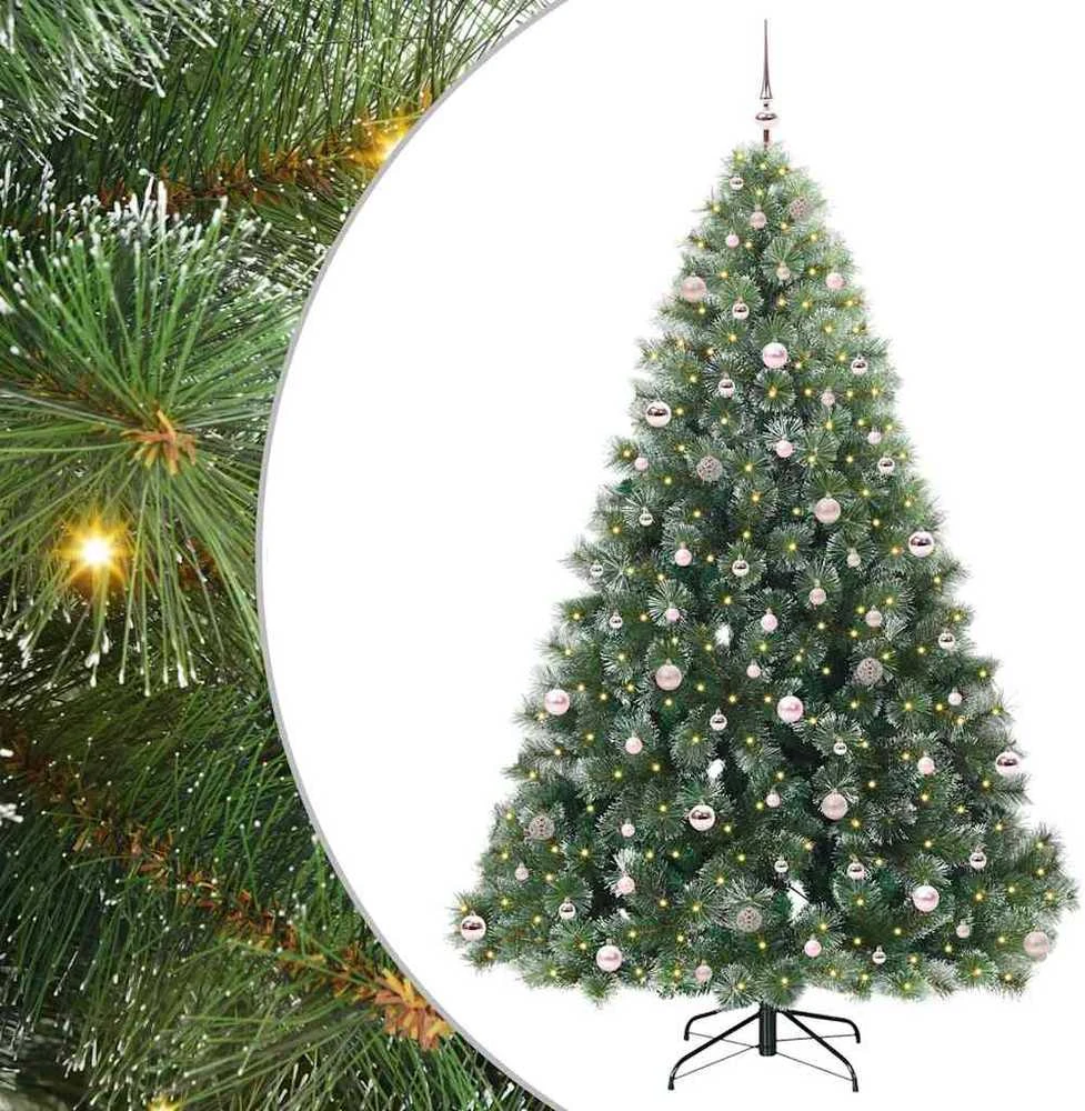 Dirbtinė Kalėdų eglutė su 300 LED Žalia 240 cm PE ir PVC