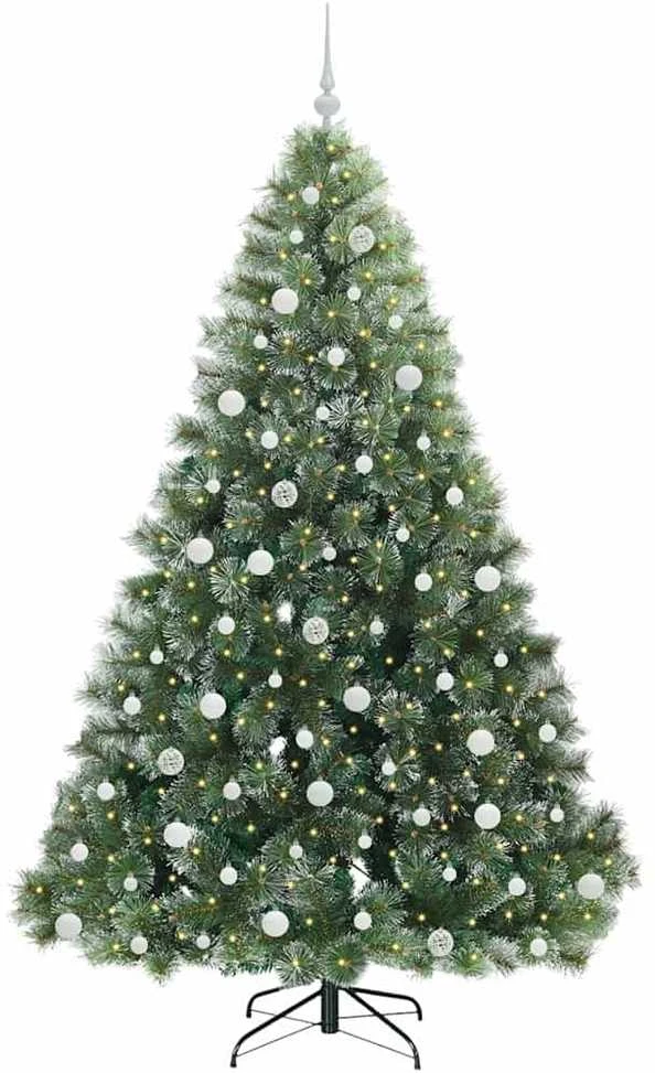 Dirbtinė Kalėdų eglutė su 300 LED Žalia 210 cm PE ir PVC