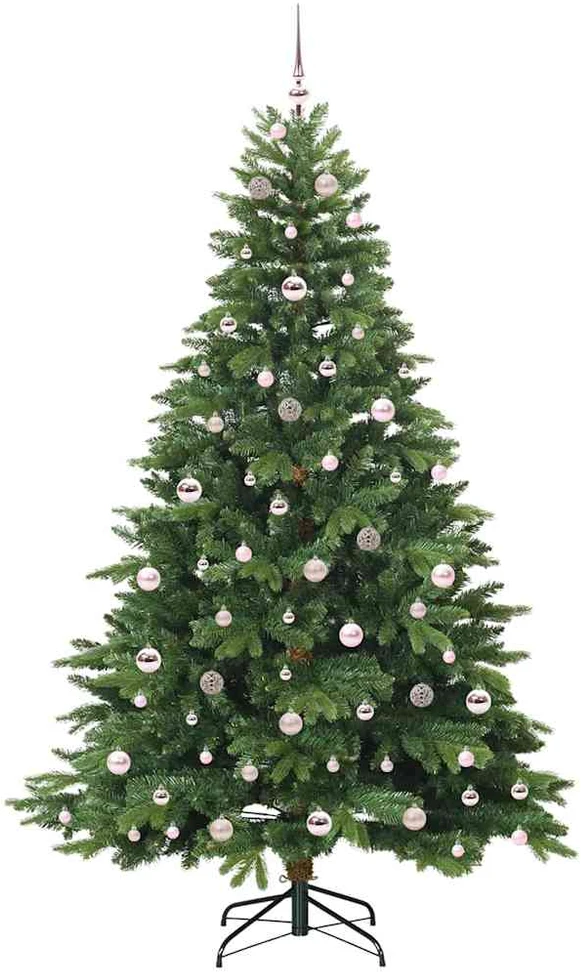 Dirbtinė Kalėdų eglutė su 300 LED Žalia 210 cm PE ir PVC