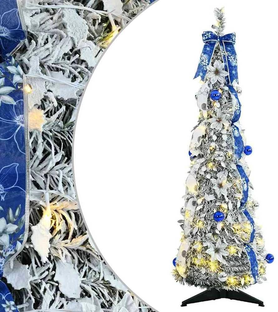 Dirbtinė Kalėdų eglutė Balta 120 cm PVC