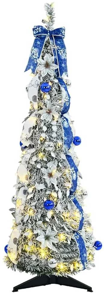Dirbtinė Kalėdų eglutė Balta 120 cm PVC