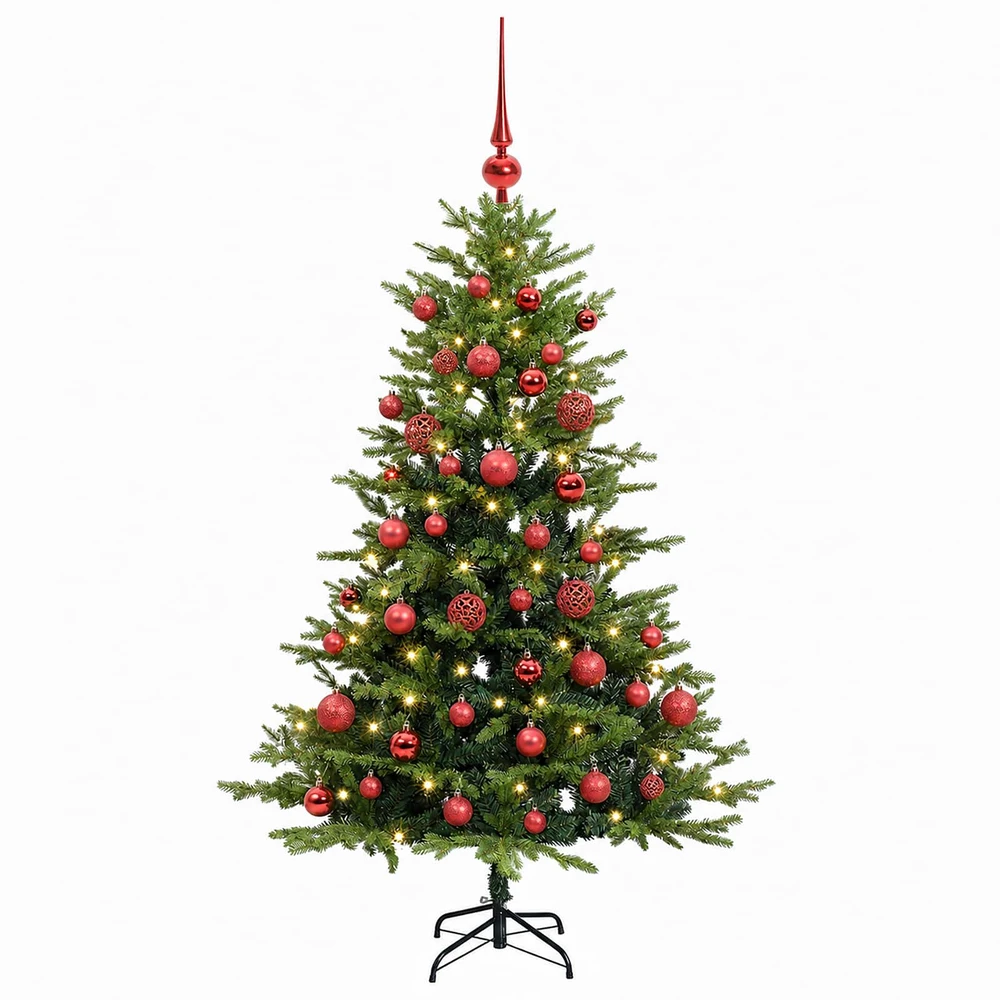 Dirbtinė Kalėdų eglutė su burbulais 120 cm 150 LED Šilta balta