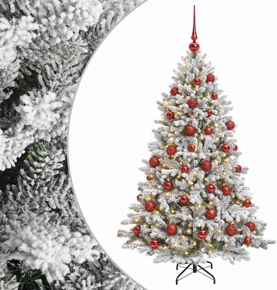 Dirbtinė Kalėdų eglutė su burbulais 120 cm 150 LED Šilta balta