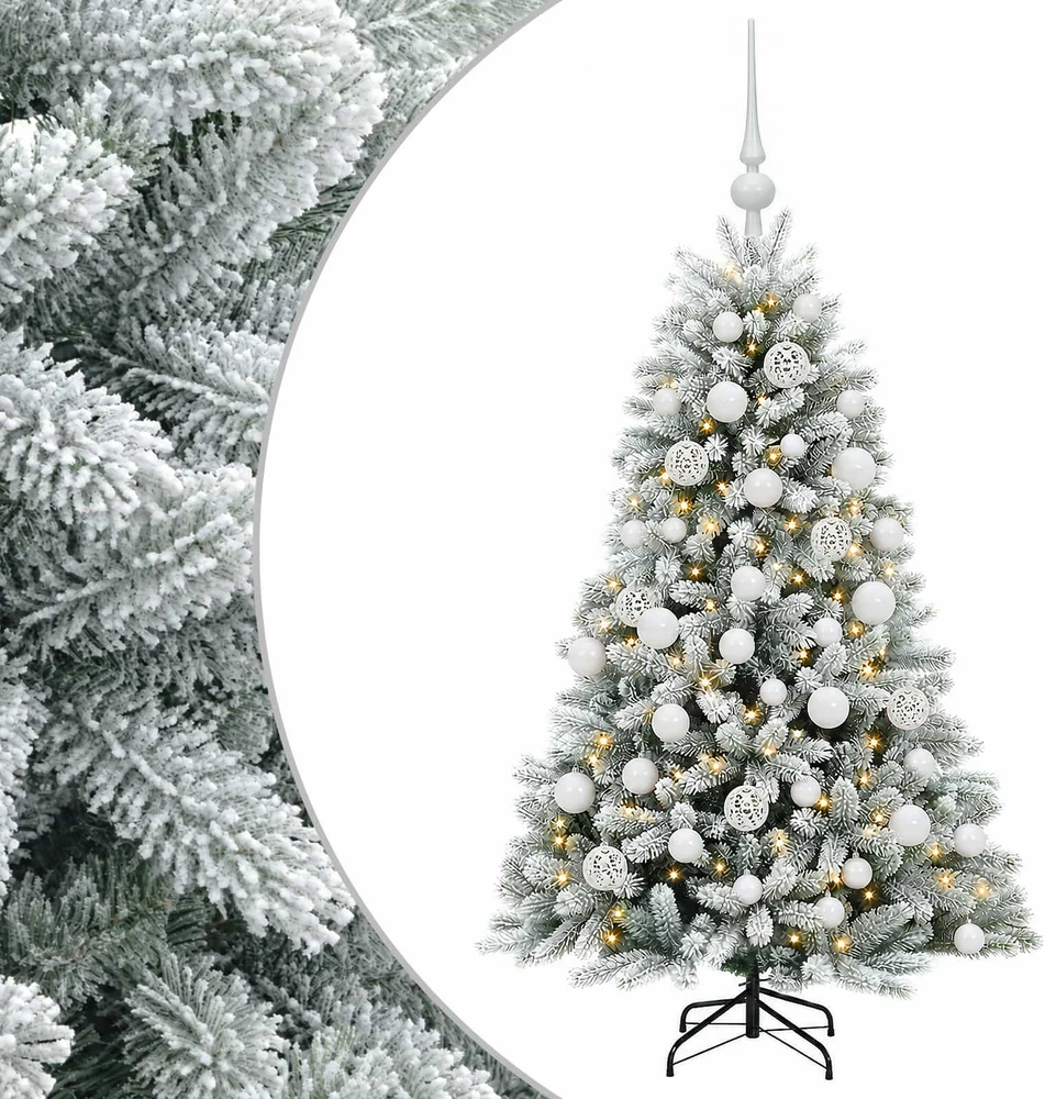 Dirbtinė Kalėdų eglutė su burbulais 120 cm 150 LED Šilta balta