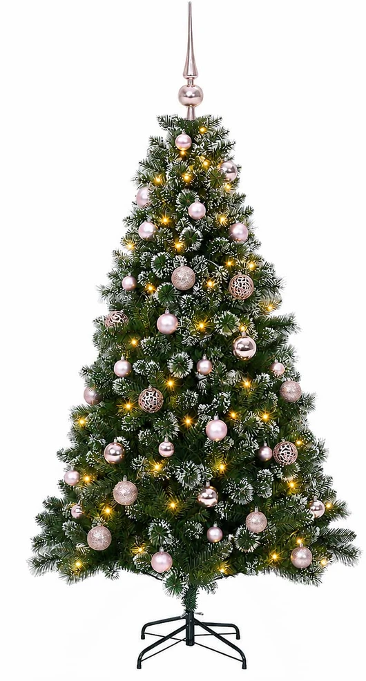 Dirbtinė Kalėdų eglutė su burbulais 120 cm 150 LED Šilta balta