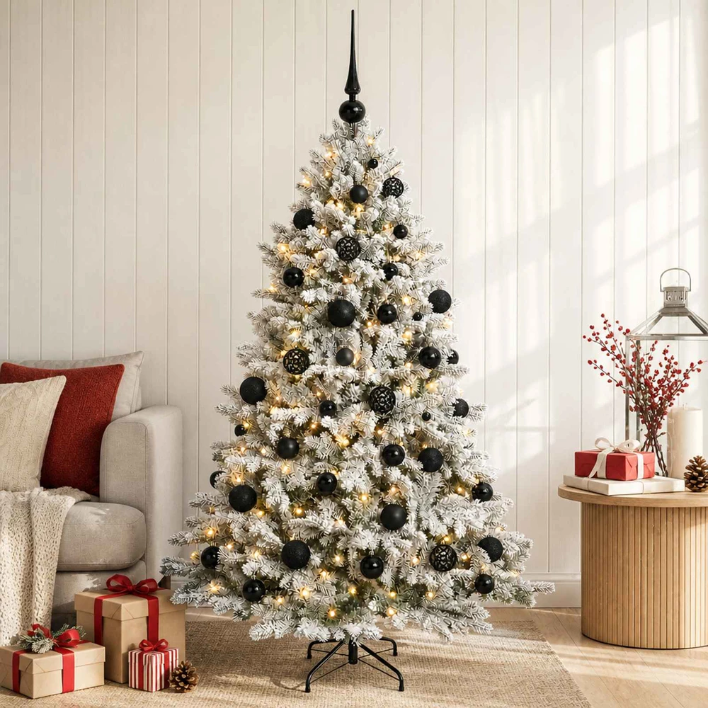 Dirbtinė Kalėdų eglutė su burbulais 120 cm 150 LED Šilta balta
