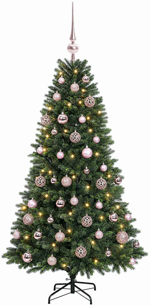 Dirbtinė Kalėdų eglutė su burbulais 120 cm 150 LED Šilta balta