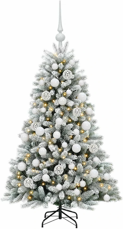 Dirbtinė Kalėdų eglutė su burbulais 120 cm 150 LED Šilta balta