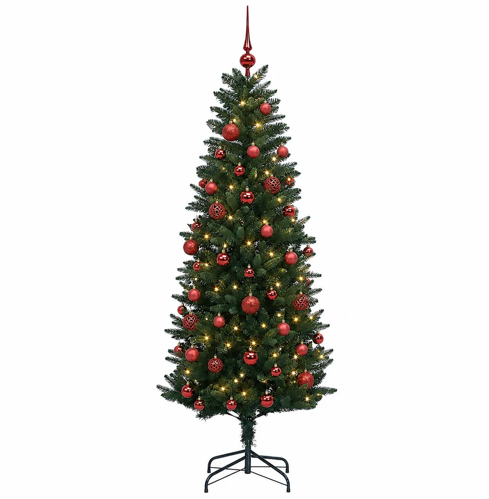 Dirbtinė Kalėdų eglutė su burbulais 120 cm 150 LED Šilta balta