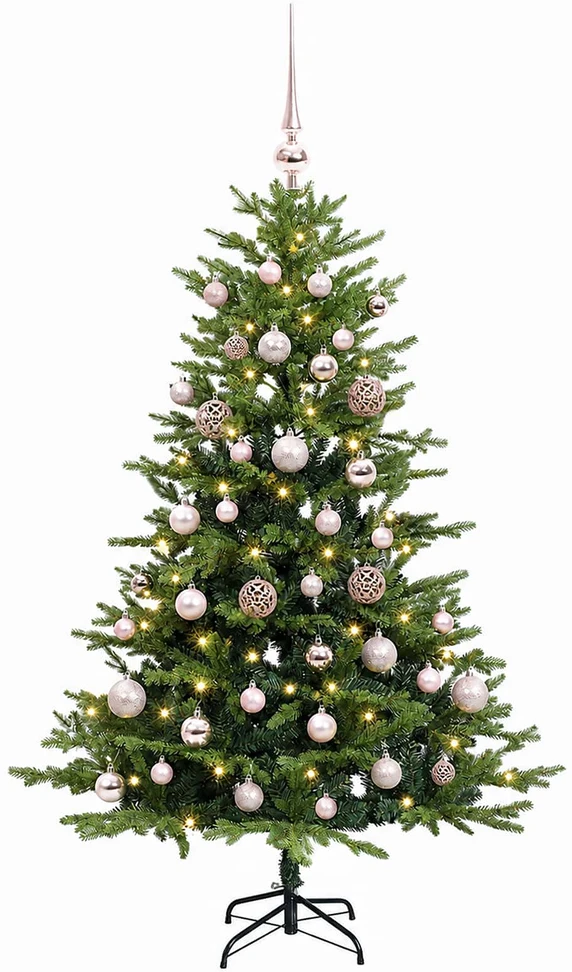 Dirbtinė Kalėdų eglutė su burbulais 120 cm 150 LED Šilta balta