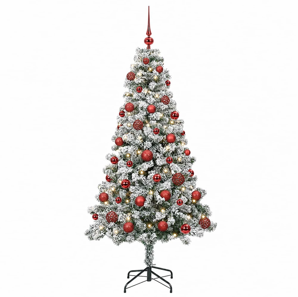 Dirbtinė Kalėdų eglutė su burbulais 120 cm 150 LED Šilta balta