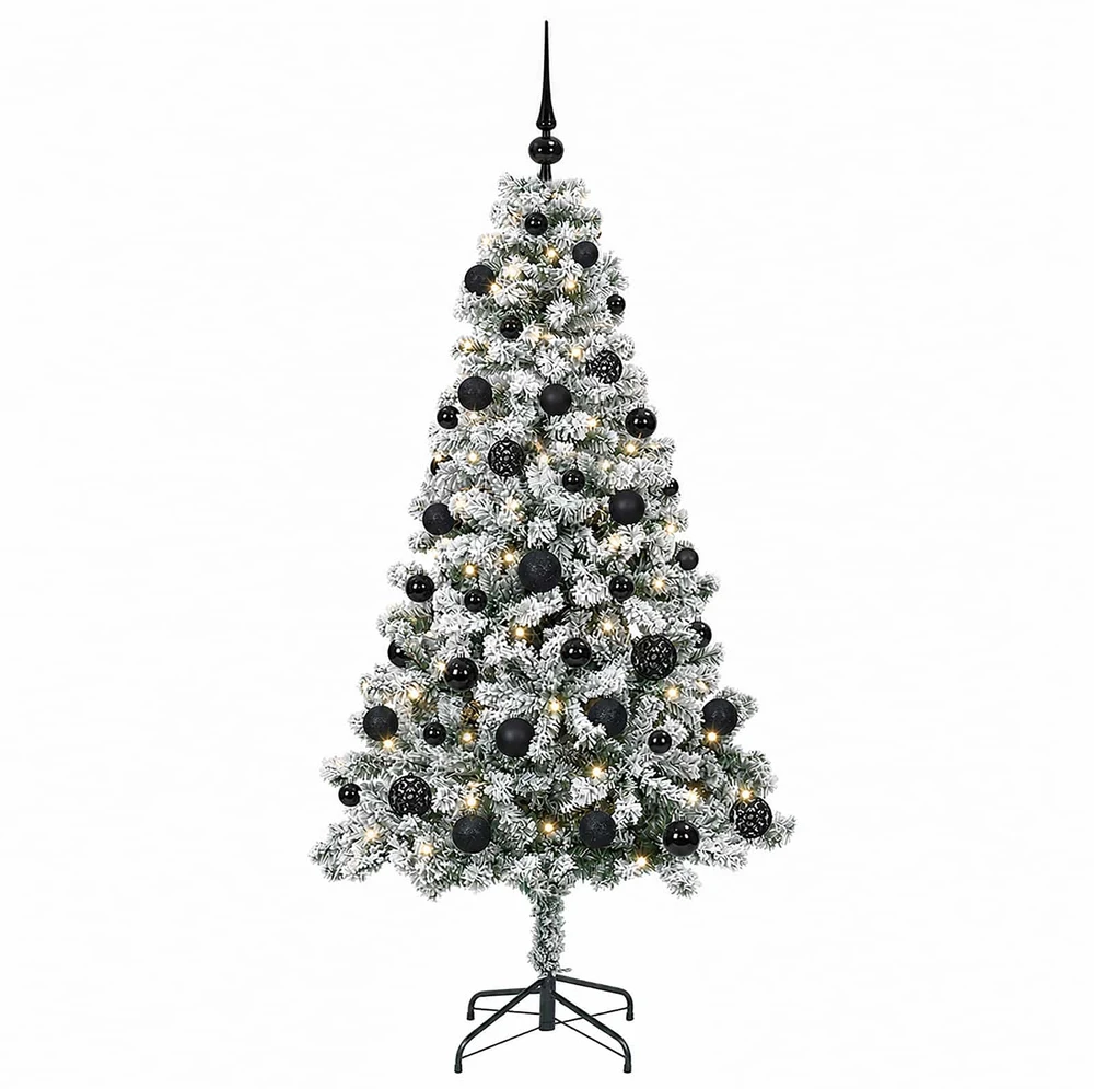 Dirbtinė Kalėdų eglutė su burbulais 120 cm 150 LED Šilta balta