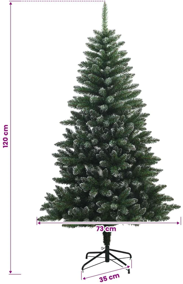 Dirbtinė Kalėdų eglutė su burbulais 120 cm 150 LED Šilta balta
