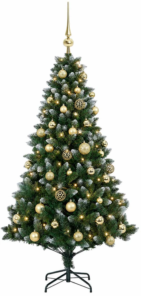 Dirbtinė Kalėdų eglutė su burbulais 120 cm 150 LED Šilta balta