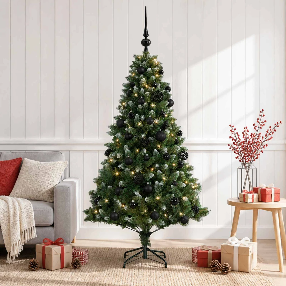 Dirbtinė Kalėdų eglutė su burbulais 120 cm 150 LED Šilta balta